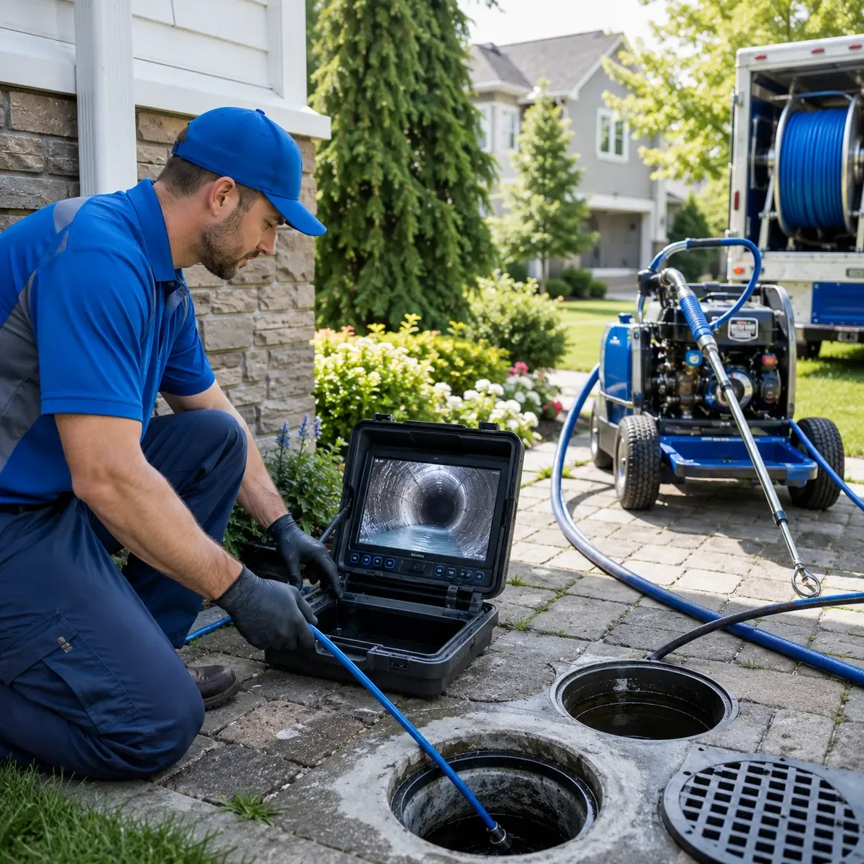 Outdoor drain cleaning professionals serving Saucier, MS