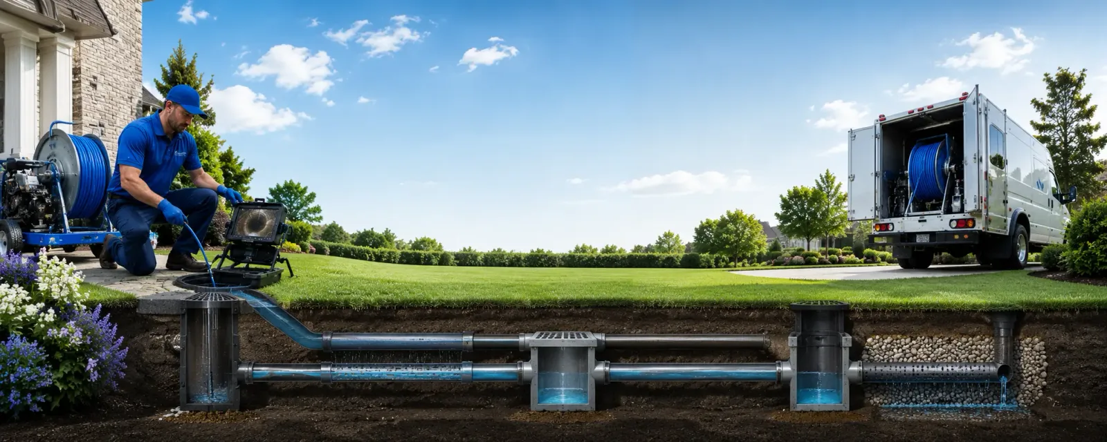 Outdoor drain cleaning information for Saucier, MS